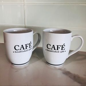 POTTERY BARN • Cafe’ established 1986 coffee cups